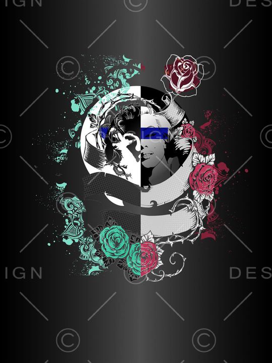 抽象印花华亿平台图片