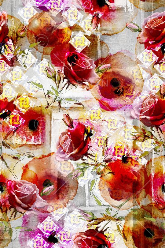 抽象唯美印花华亿平台图片