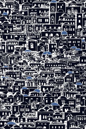 抽象男装图案印花华亿平台图片