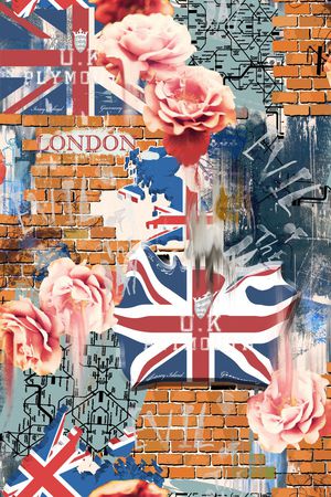 英伦米字旗印花华亿平台图片