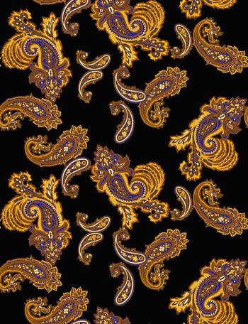 560450-时尚手绘佩斯利