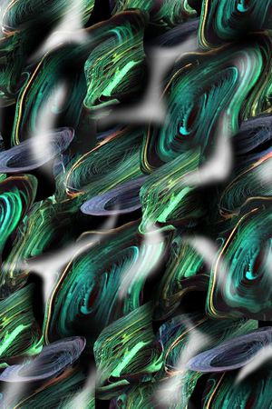 抽象男装图案印花华亿平台图片