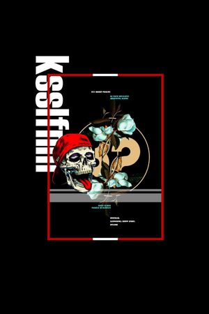 抽象男装图案印花华亿平台图片