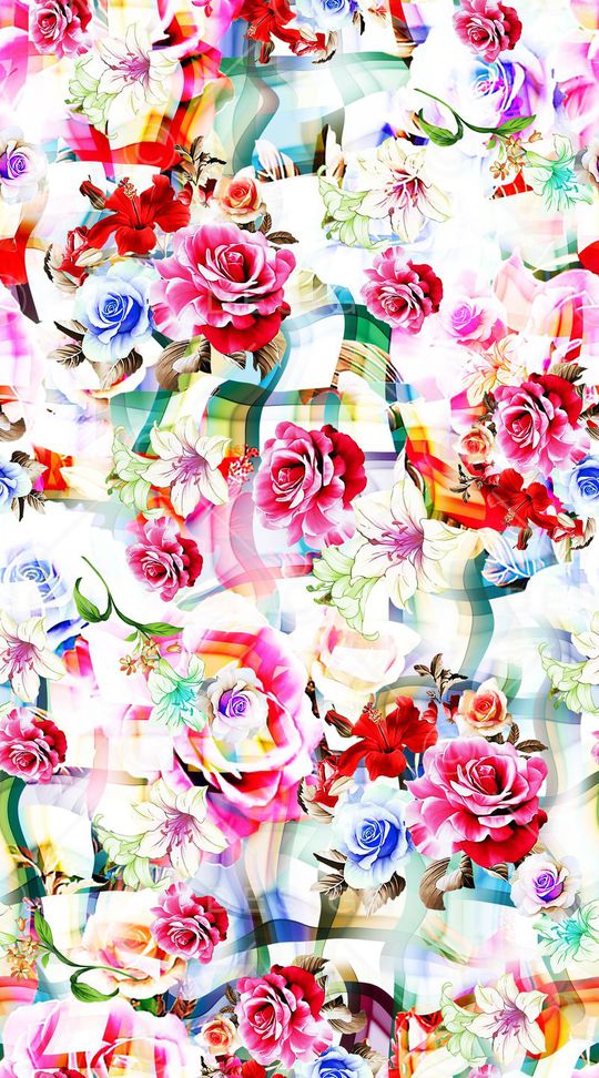 花卉 波纹 条纹 渐变 肌理印花华亿平台图片