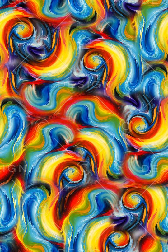 抽象 炫彩印花华亿平台图片