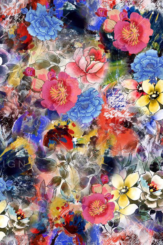 抽象印花华亿平台图片