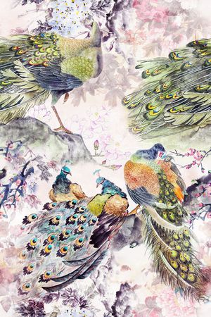 复古肌理印花华亿平台图片