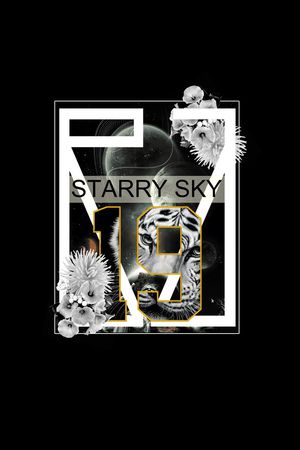 潮流时尚印花华亿平台图片