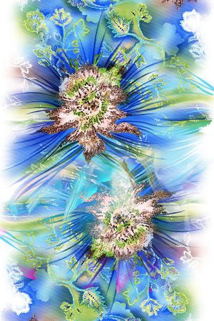 中国风 写意印花华亿平台图片