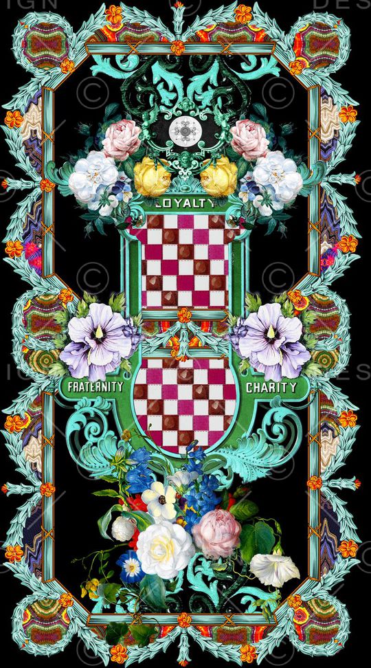 欧式印花华亿平台图片