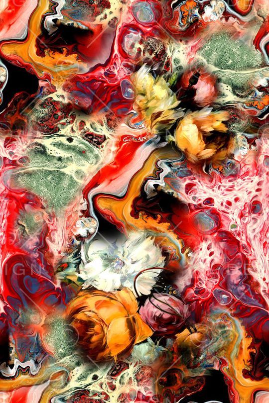 抽象印花华亿平台图片