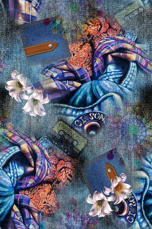 抽象印花华亿平台图片