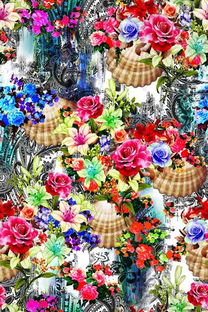 花朵印花华亿平台图片