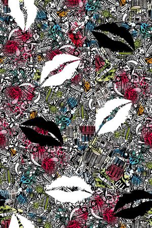 创意服装面料印花华亿平台图片