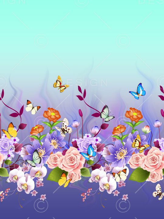 花卉印花华亿平台图片