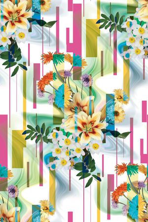 几何印花华亿平台图片