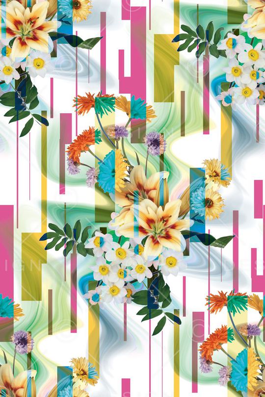 几何印花华亿平台图片