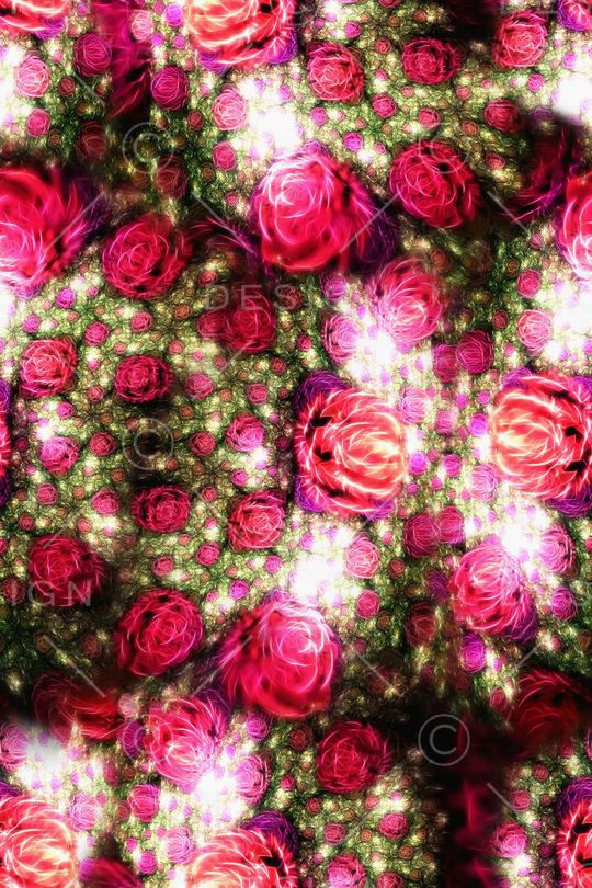 抽象油画模糊效果炫彩花卉印花华亿平台图片