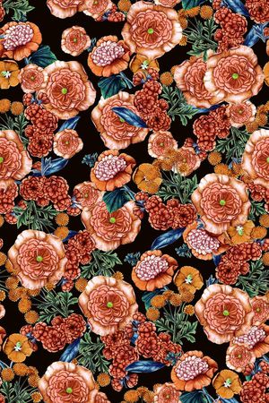 中国手绘风印花华亿平台图片