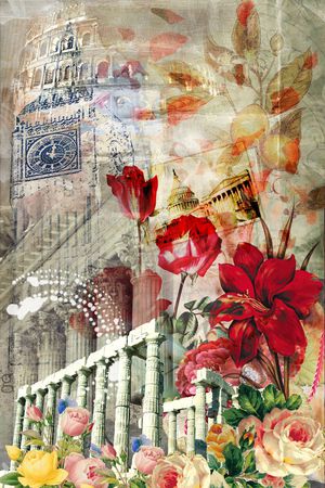 英伦复古印花华亿平台图片