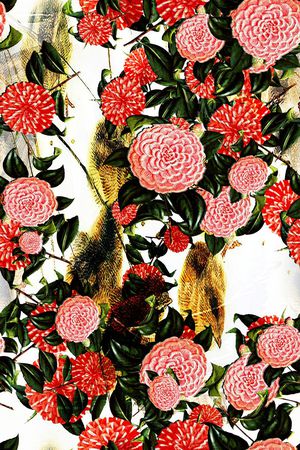 花卉印花华亿平台图片