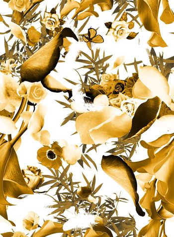 花卉印花华亿平台图片