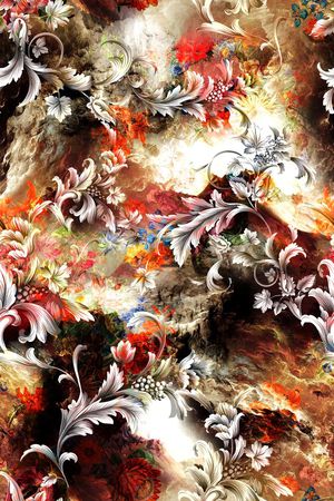 抽象 肌理印花华亿平台图片