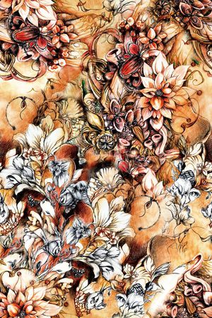 复古印花华亿平台图片