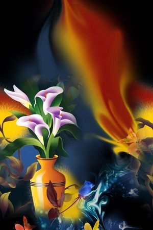 梦幻炫丽印花华亿平台图片