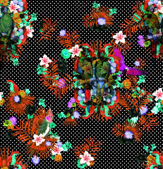 抽象印花华亿平台图片