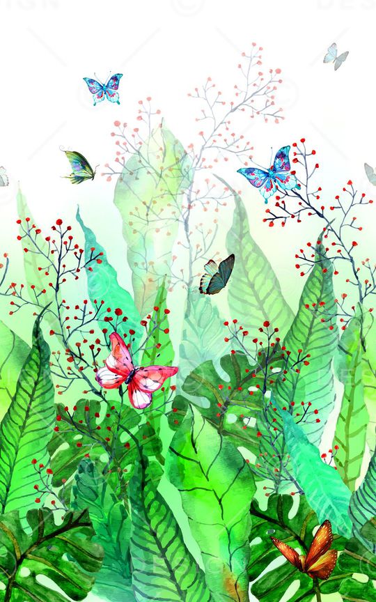 热带风情印花华亿平台图片