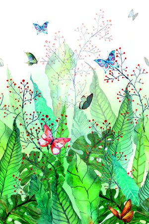 热带风情印花华亿平台图片