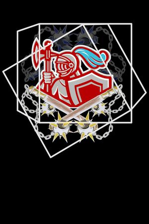 几何图案印花华亿平台图片