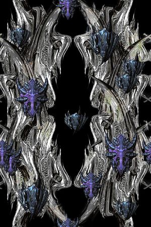 L.D~抽象印花华亿平台图片