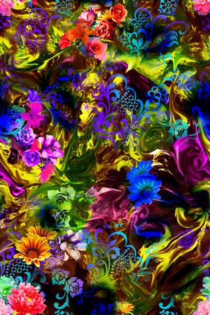 花朵印花华亿平台图片