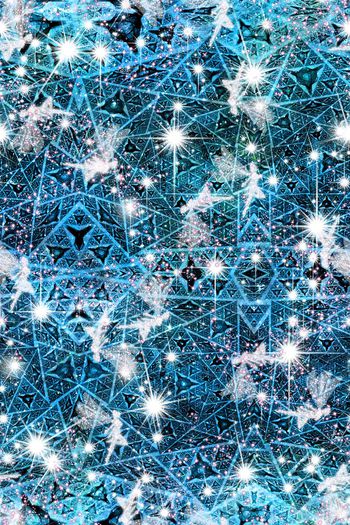 561547-宇宙星空几何天使夜空星星