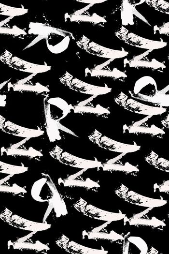 561564-英文字母毛笔书法水墨