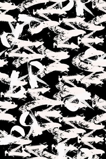 561565-英文字母毛笔书法水墨