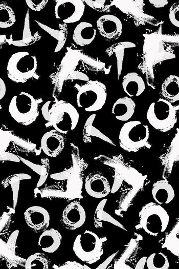 561567-英文字母毛笔书法水墨