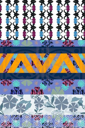 复古印花华亿平台图片