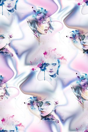 抽象印花华亿平台图片