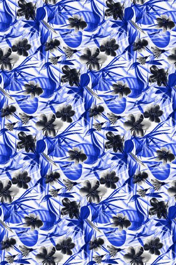 561659-水彩 花叶  服装 华亿平台