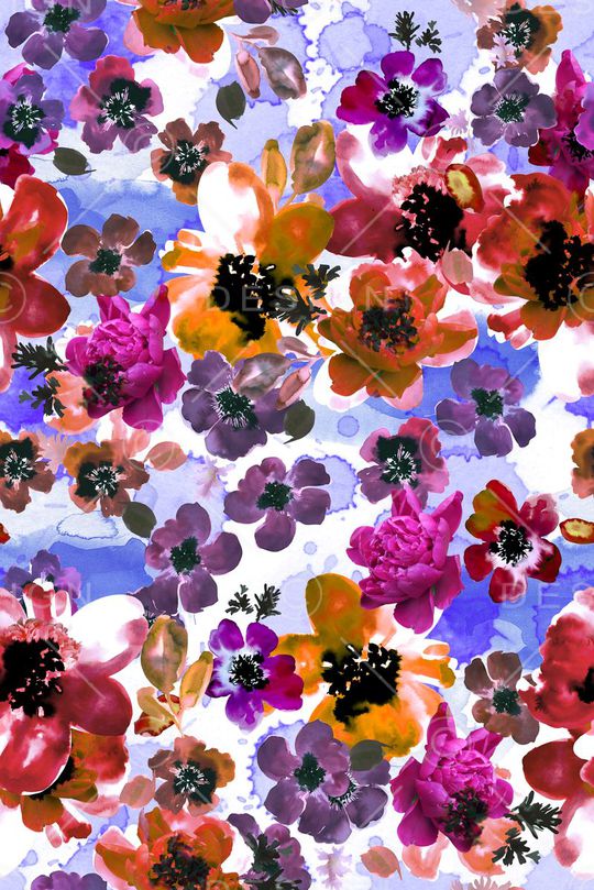 肌理 碎花 满版印花华亿平台图片