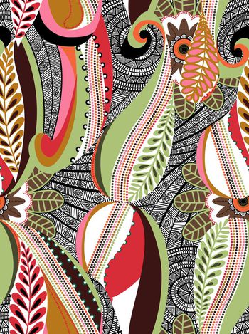 561686-满版佩斯利花卉印花设计