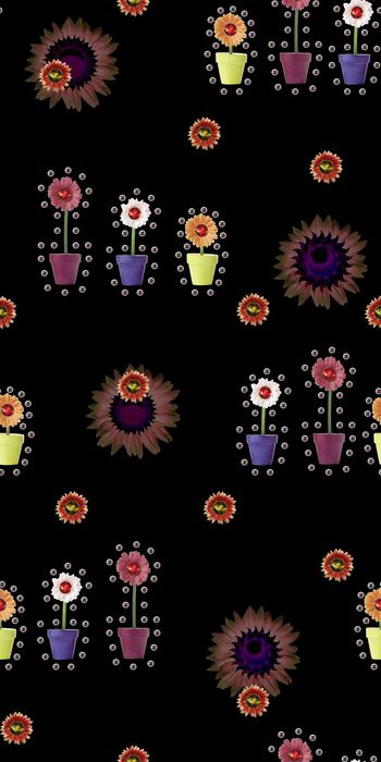 黑底印花华亿平台图片