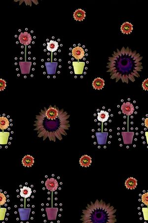 黑底印花华亿平台图片