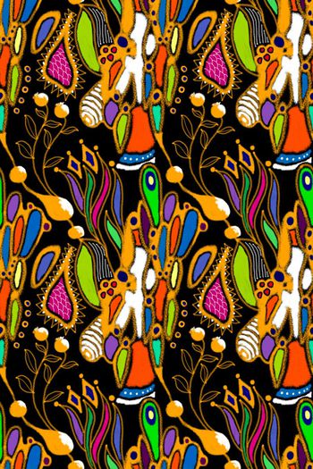 561734-抽象装饰图形女针织衫