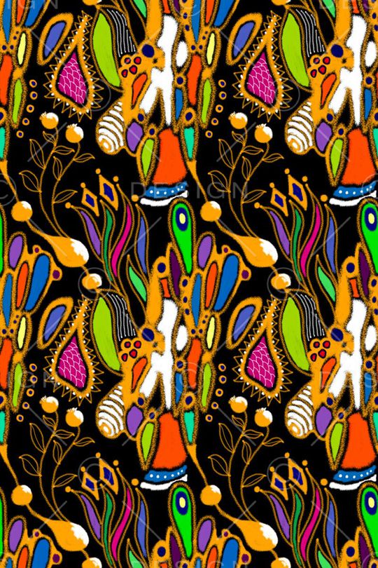 抽象印花华亿平台图片