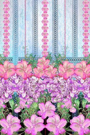 田园风印花华亿平台图片