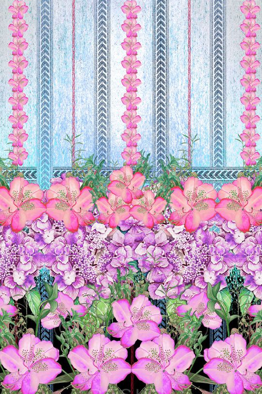 田园风印花华亿平台图片